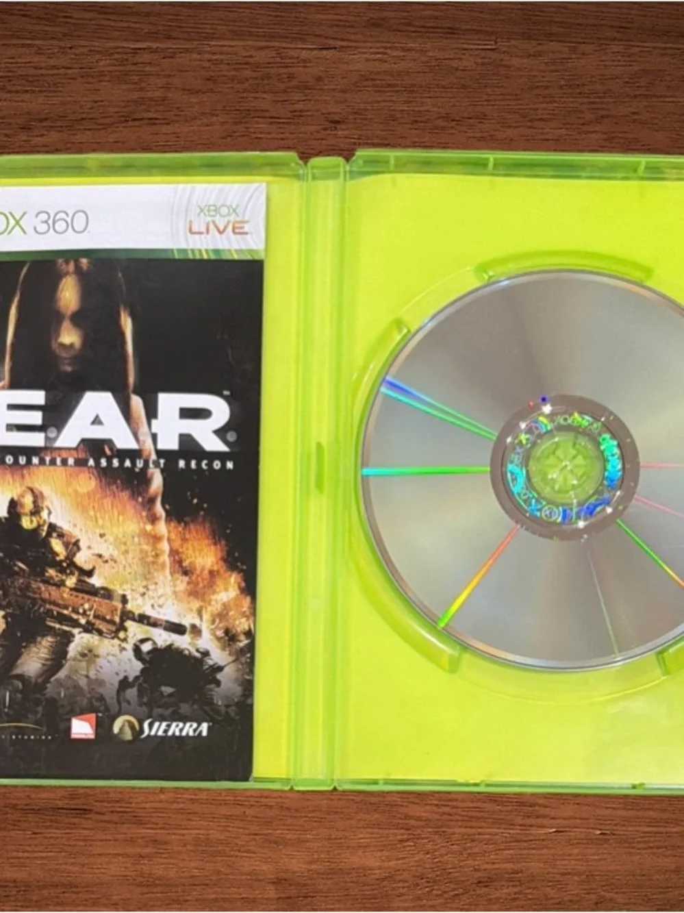 XBOX 360 XBOX LIVE FEAR “FIRST ENCOUNTER ASSAULT RECON”